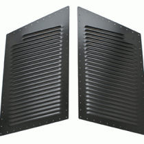 Size XL  Powder-Coated Semi-Gloss Black Hi-Flow™