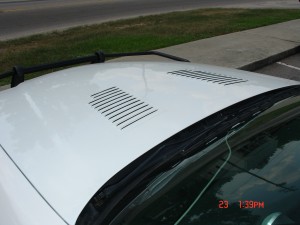 Police Car Hood Louver keeps engine cool