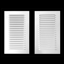 Size Rectangular (Straight-Cut) Powder-Coated Gloss White Hi-Flow™